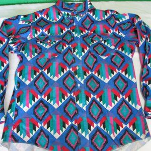 Vintage Wrangler Aztec Southwest Pattern Shirt